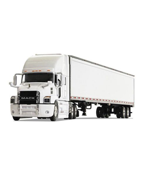 Детская игрушка First Gear 1/64 Scale Mack Anthem Sleeper Cab Die-Cast Collectible Toy Truck With 53ft Box Trailer