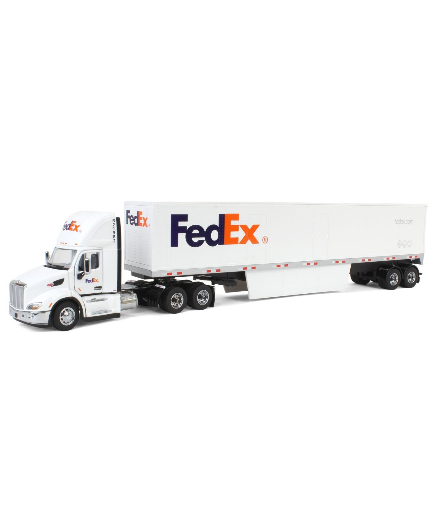 Детская игрушка Diecast Masters 1/50 Scale FedEx Peterbilt 579 Day Cab with 53' Dry Cargo Trailer Die-Cast Truck — фото 1