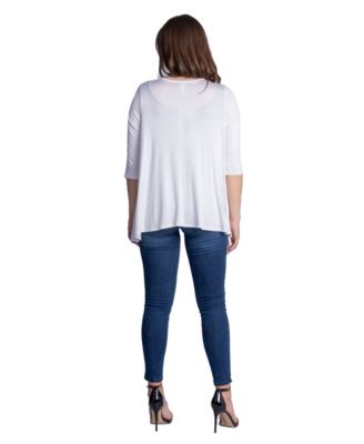 Petite Elbow Length Sleeve Open Cardigan Jacket