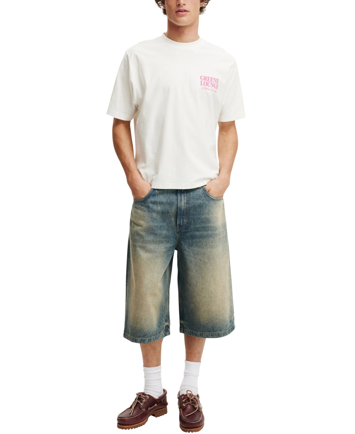 Shop Cotton On Men's Cropped Graphic T-shirt