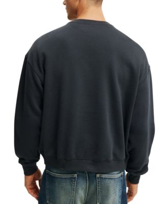 Men's Box Fit Graphic Crew Sweater