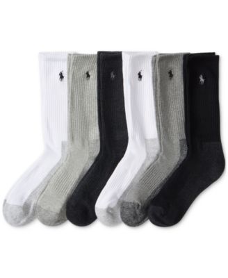 Polo Ralph Lauren - Men's 6-Pk. Performance Crew Socks