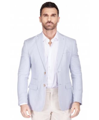 Men's Slim Fit Linen-Blend Blazer