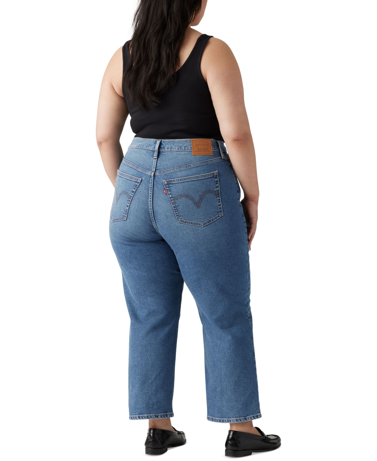 Levi's Plus Size Wedgie High-rise Straight Jeans In Blue