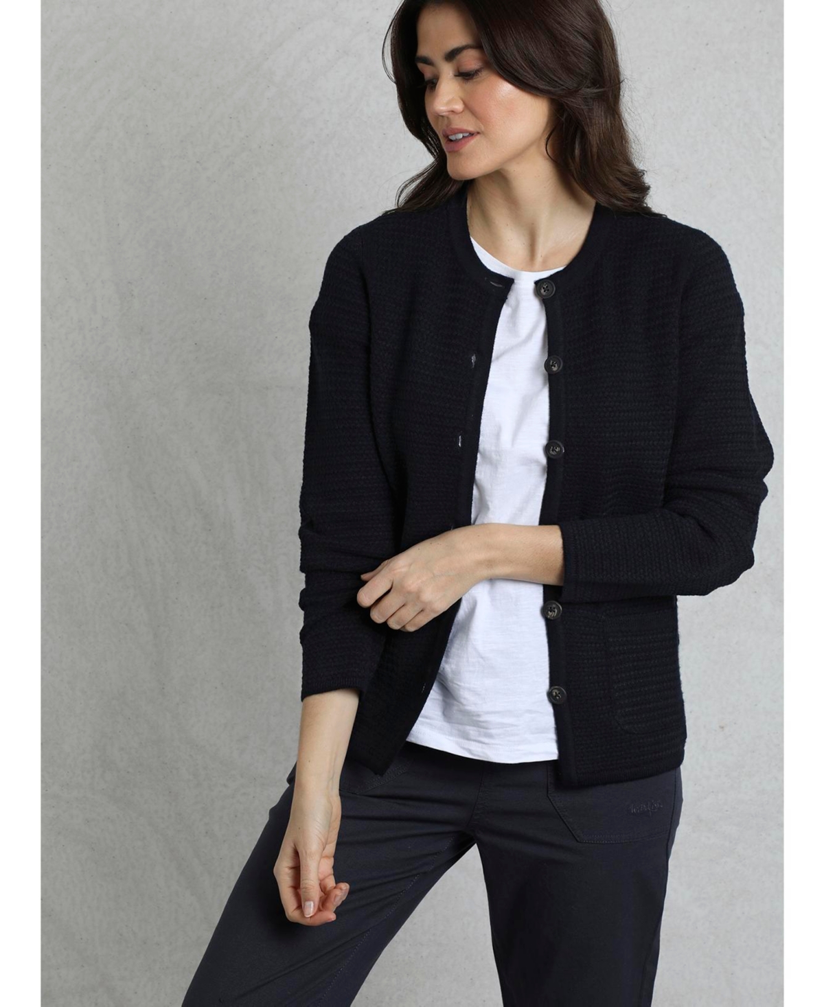Women's Hayley Knitted Cardigan - Navy