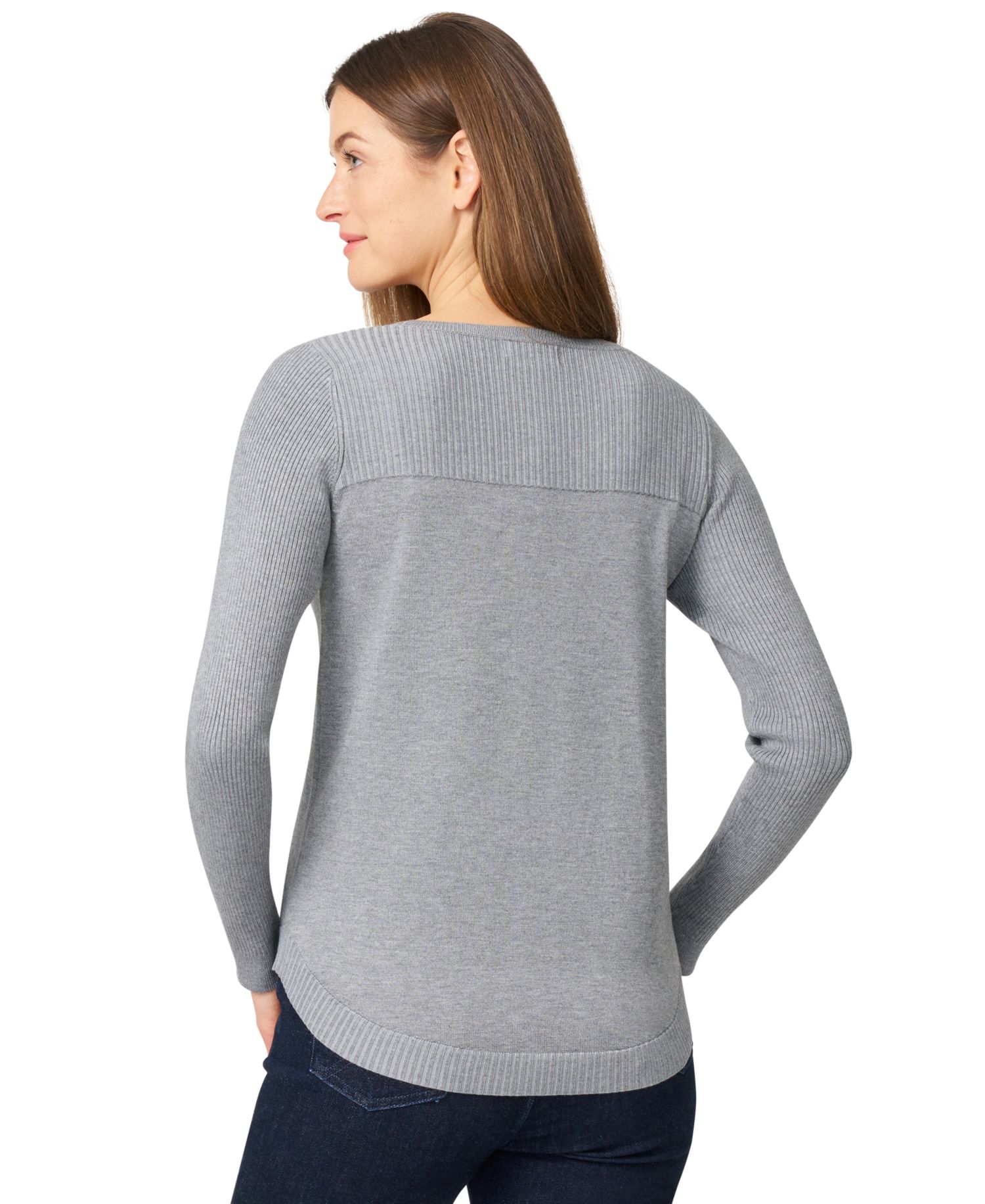 Women's Boat Neck Long-Sleeve Sweater