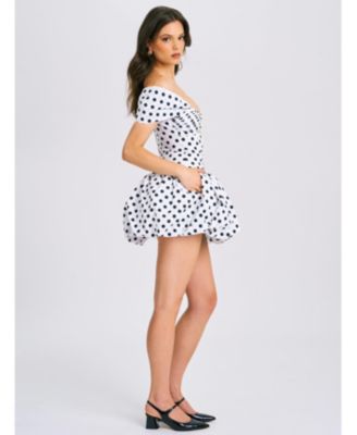 Women's Umika Polka Dots Bubble Hem Mini Dress