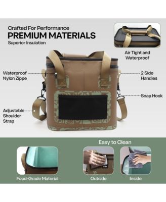 Quiksilver Shoreline Collection 48-72H 5 Layer Insulated Box Cooler with Adjustable Strap and Waterproof Zippers