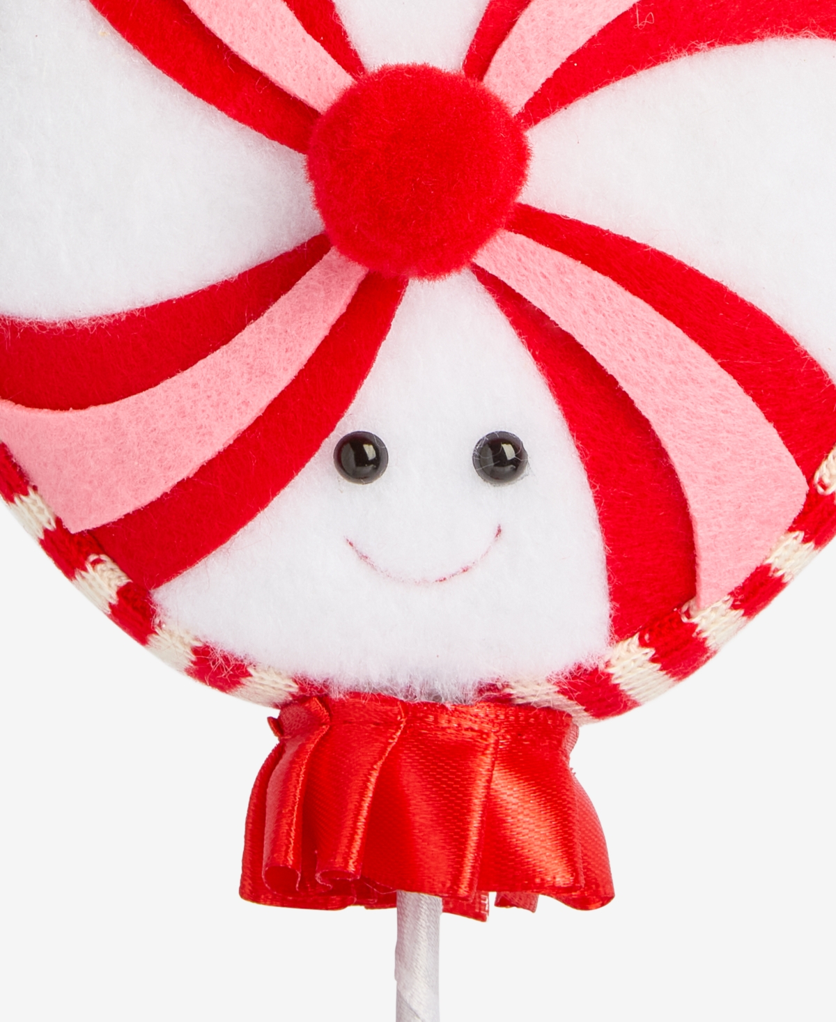 Holiday Lane Sugar Plum Peppermint Pop Happy Face Ornament, Macy's Exclusive In Transparent