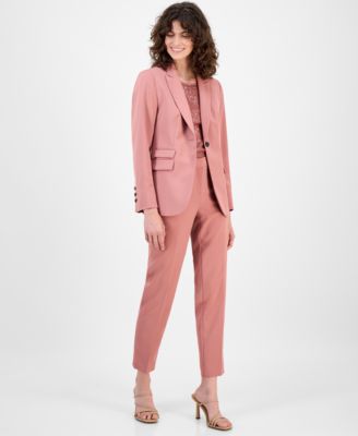 Women's Triple-Pocket Single-Button Stretch Twill Jacket