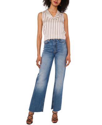 Women's Sleeveless Cowlneck Blouse