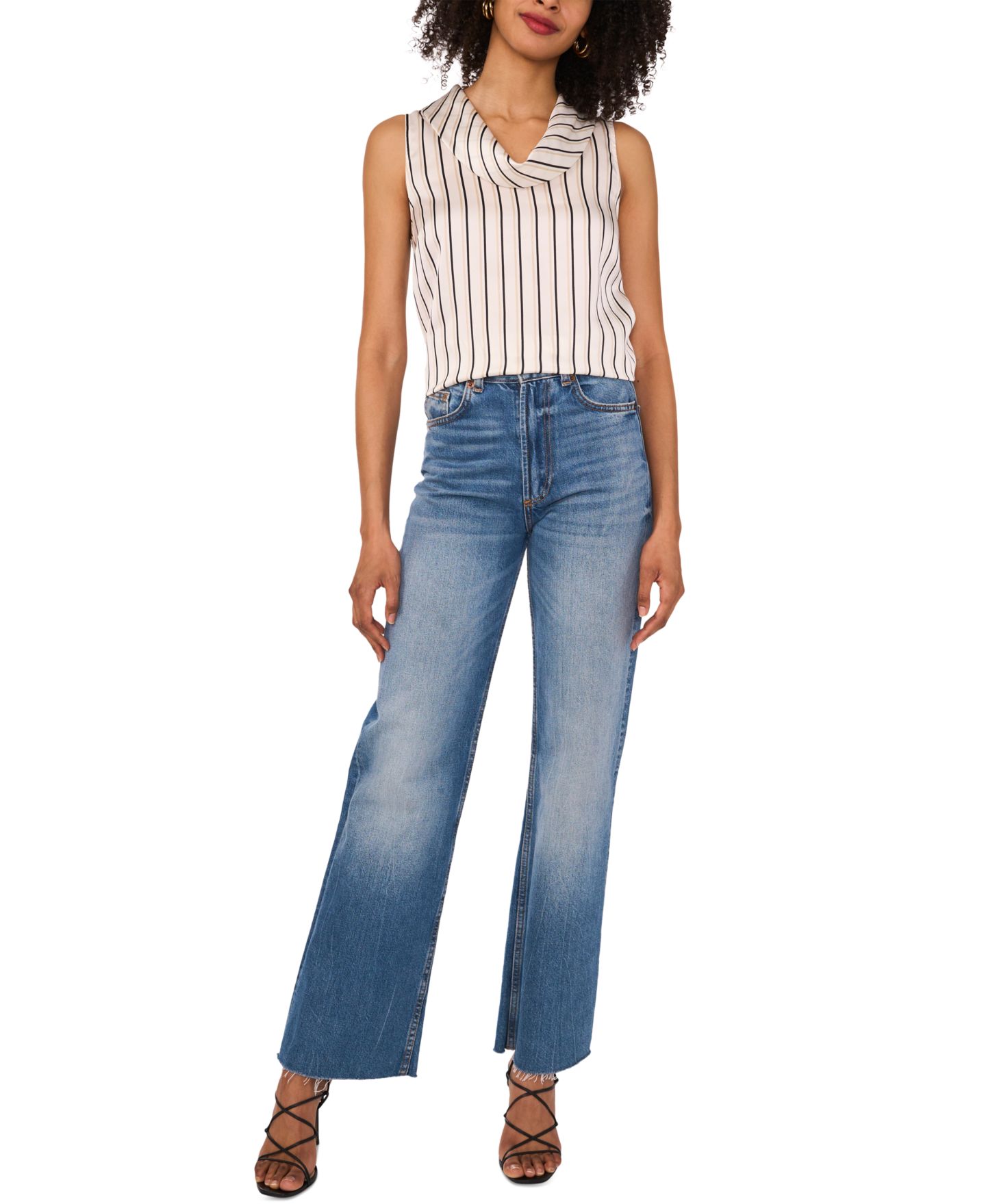 Женская блузка Vince Camuto Sleeveless Cowlneck, цвет: Слоновая кость — фото 2
