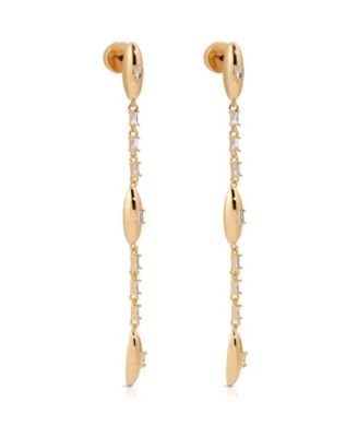 ETTIKA Oval Dome Linear Earrings