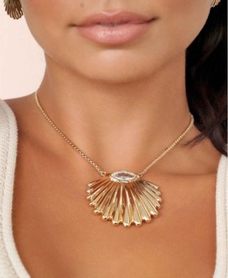 Scallop Crystal Necklace