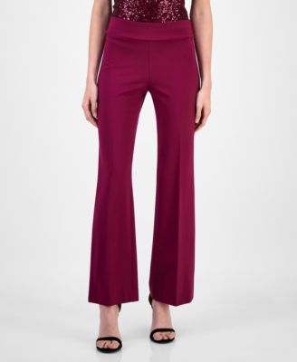 Petite Wide-Leg Compression Pants