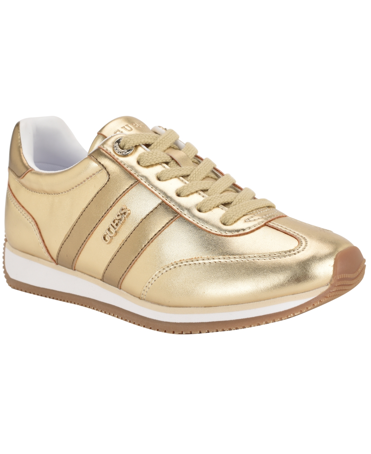 Guess Women's Saphia Lace-up Jogger Sneakers In Gold