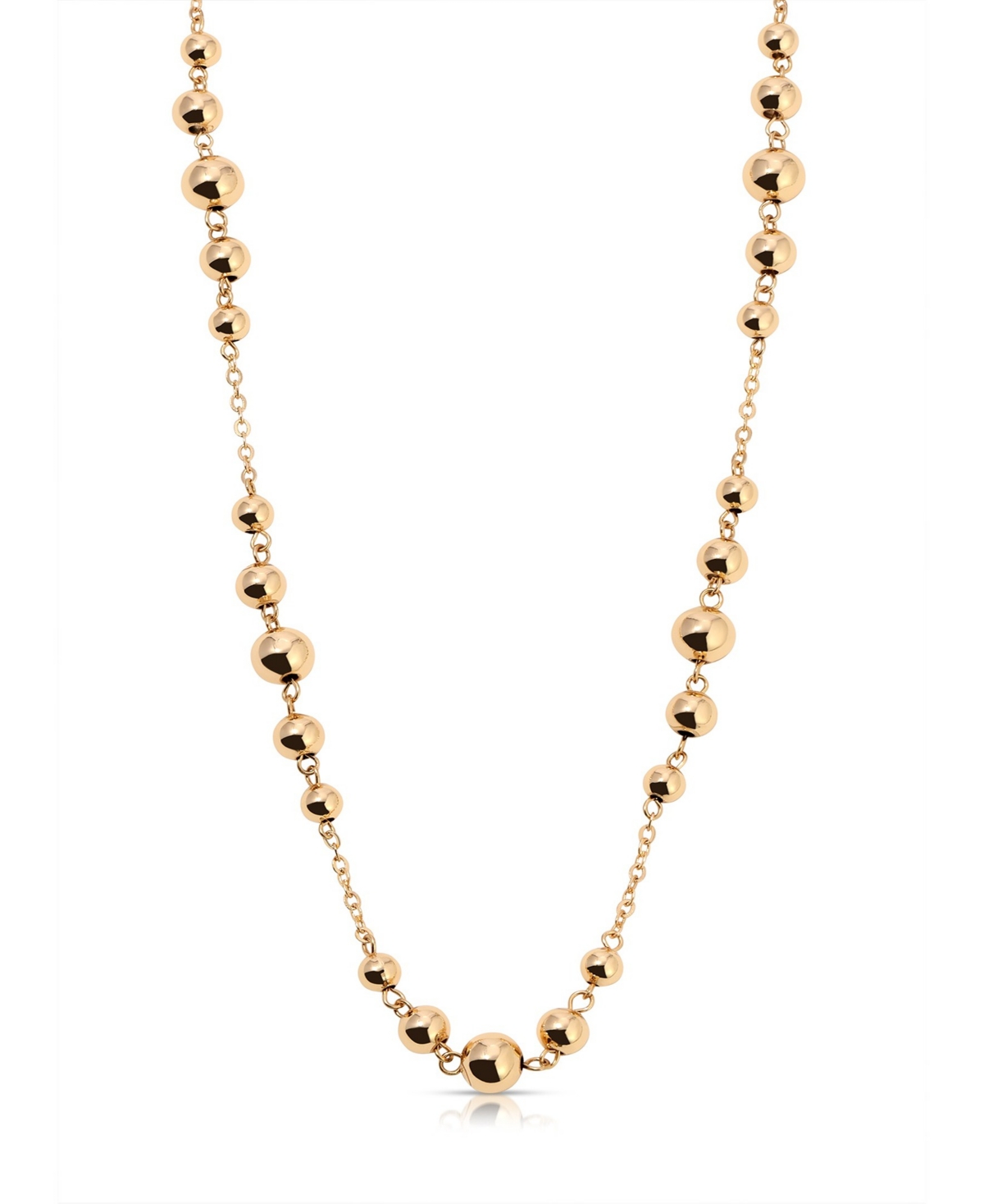 Single Chain Bubble Necklace - Gold