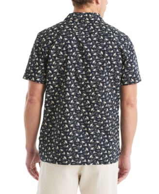 JAWS x Men's Classic-Fit Printed Button-Down Camp Shirt
