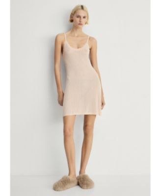 MANGO - Women's Pointelle Detail Nightgown