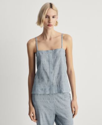 Women's Cotton Striped Woven Seersucker Pajama Pants