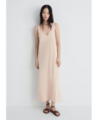 MANGO - Women's Cotton Soft Finish Dress