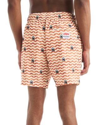 JAWS x Men's Classic-Fit Active Stretch Quick-Dry Printed 6" Swim Trunks