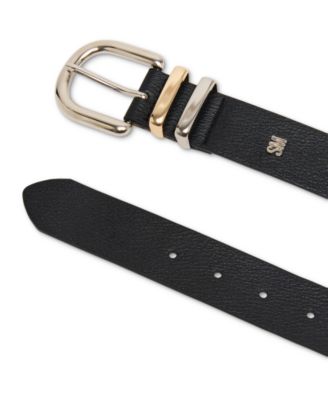 Steve Madden - Chunky Two-Tone Metal Keeper Belt