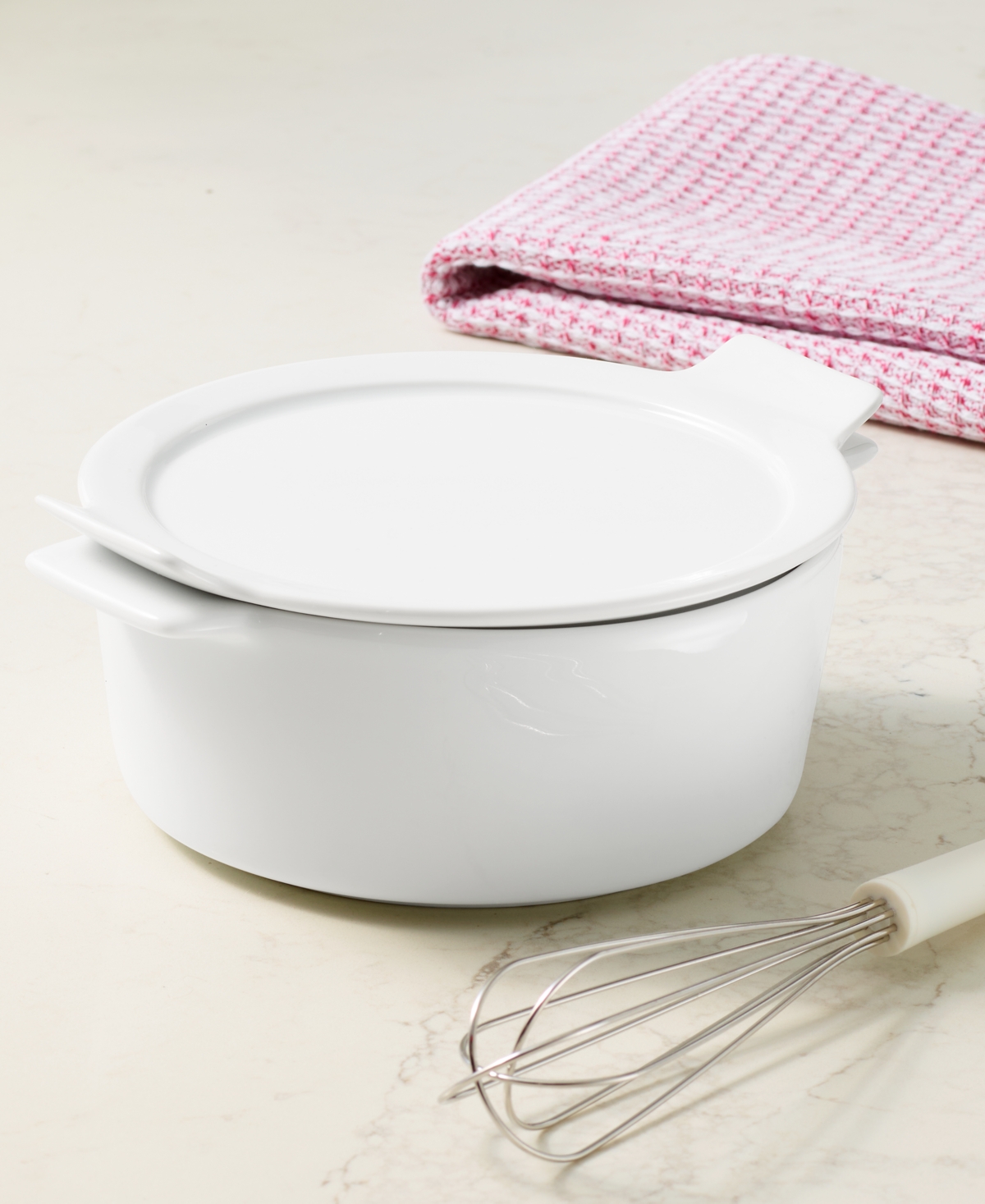 The Cellar Whiteware Cocotte and Lid, Exclusively at Macy's