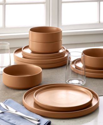 Aaden Matte Stackable Dinnerware & Serveware Collection, Exclusively at Macy's