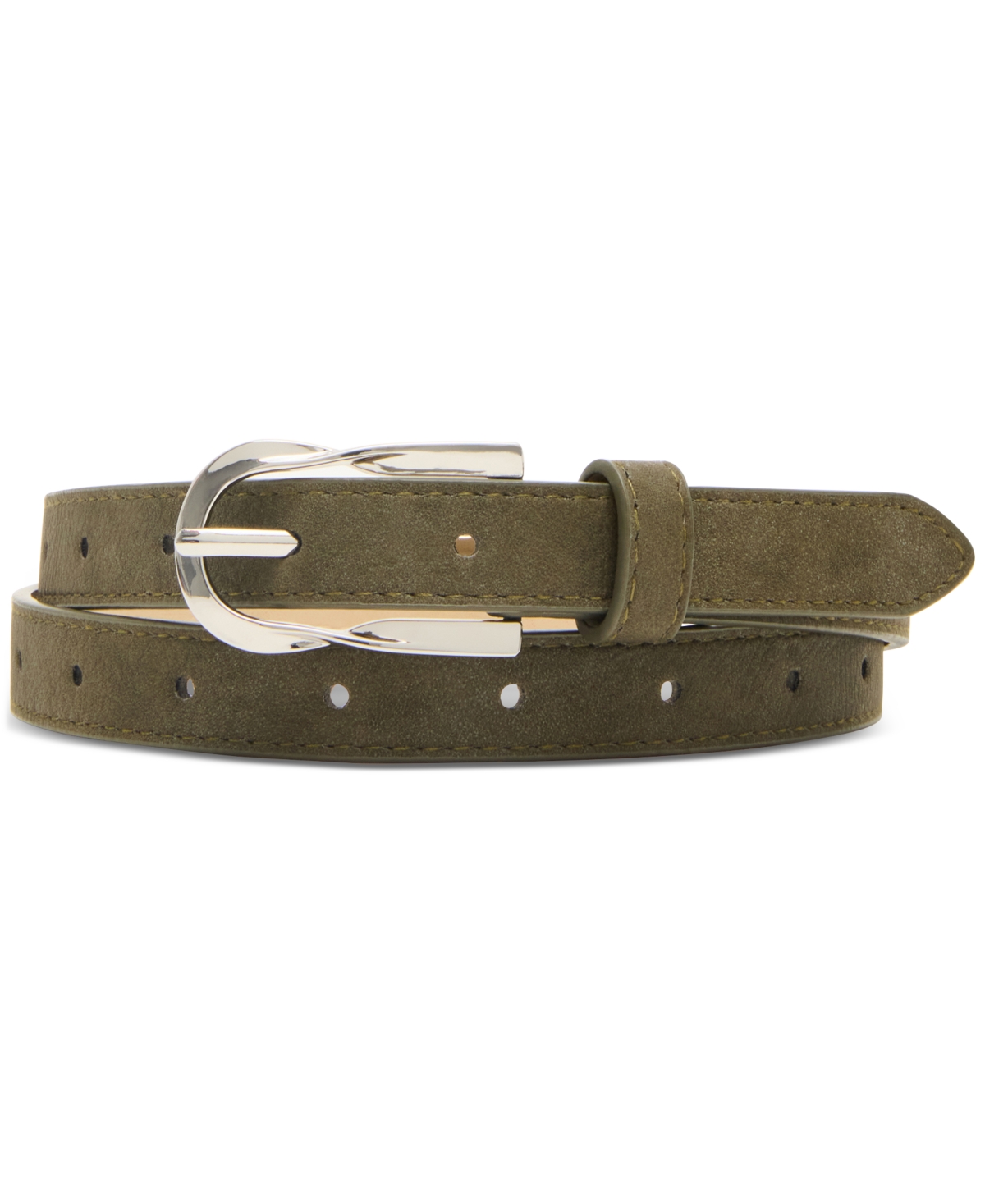 Steve Madden 0.78" Mixed Faux-leather Belts, Set Of 3 In Multi