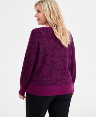 Plus Size V-Neck Button-Front Cardigan, Macy's Exclusive