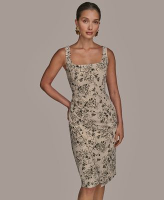 Donna Karan New York Women's Sleeveless Jacquard Sheath