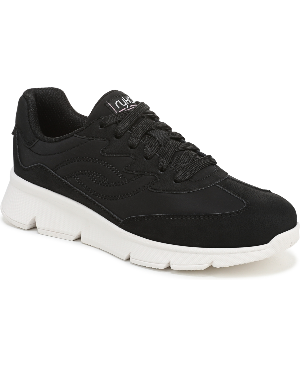 Ryka Women's Confident Lace Up Walking Sneakers In Black