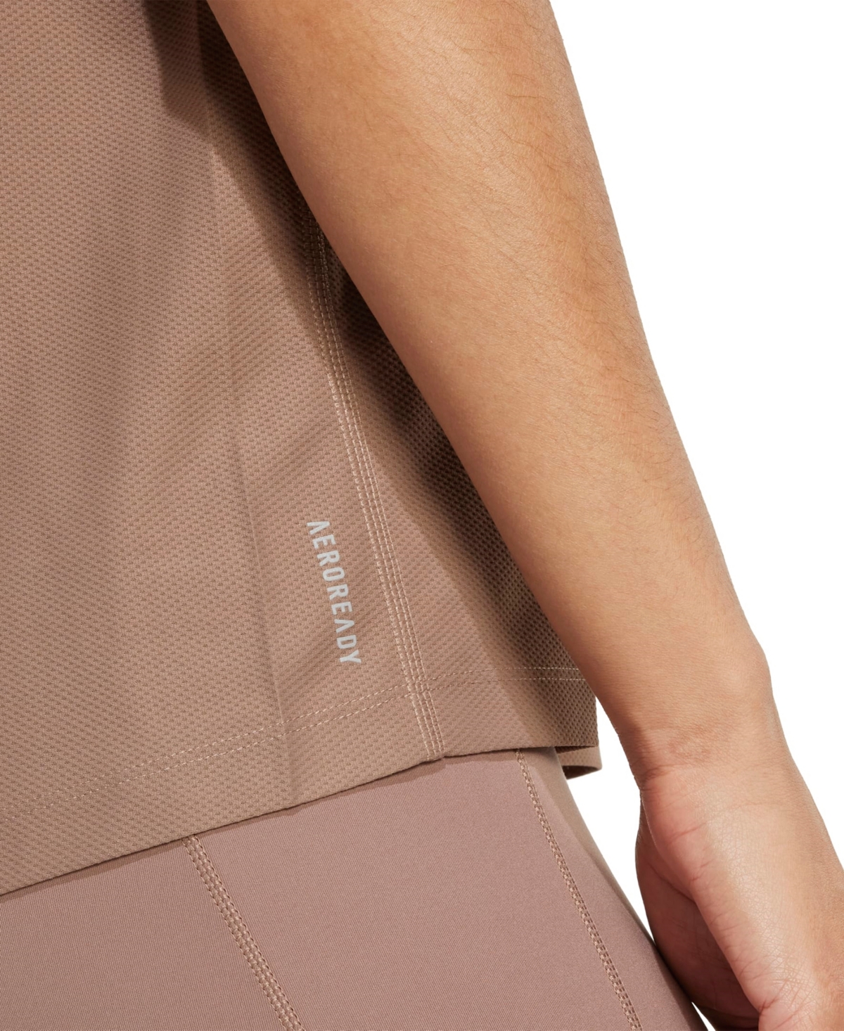 Adidas Originals Women's Own The Run Short-sleeve Running Tee In Brown