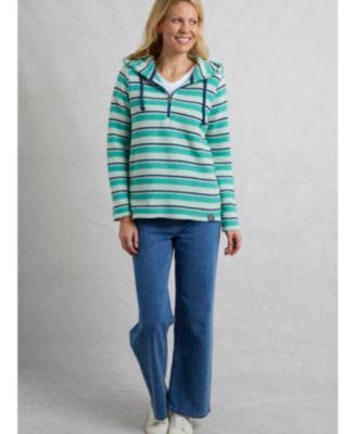 Women's Ally 1/4 Zip Stripe Hoodie
