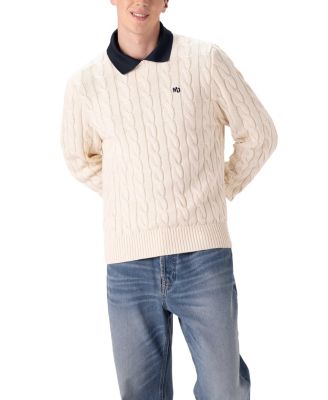 Men's Crew Neck Cable Knit Sweater