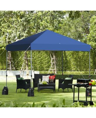 8x8 FT Pop up Canopy Tent Shelter Wheeled Carry Bag 4 Canopy Sand Bag