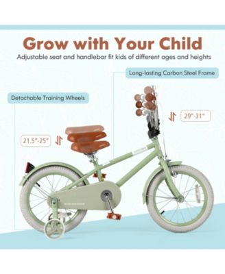 Slickblue Kids Bike with Adjustable Handlebar and Saddle for Growing Children