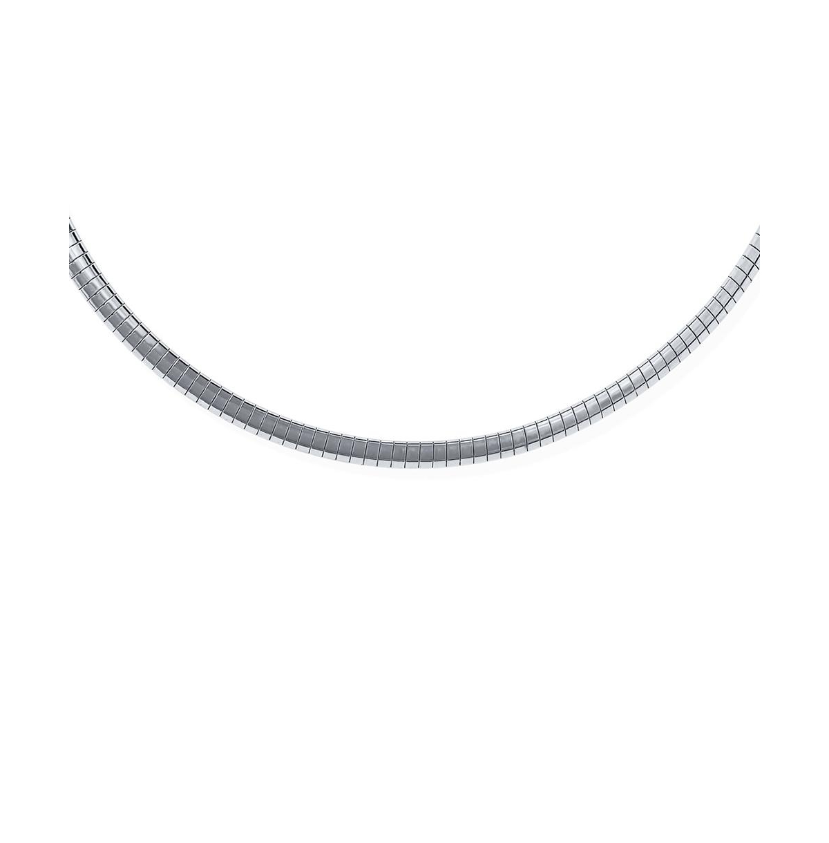 Bling Jewelry Flexible Flat Contoured Gold Silver Two Tone Cubetto Omega Snake Chain Herringbone Choker Necklace