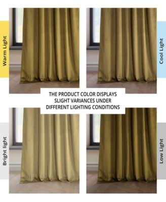 Heritage Plush Velvet Room Darkening Curtain