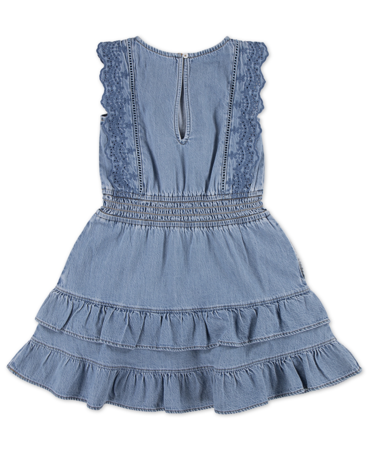 abercrombie kids Girls Smocked Waist Tiered Dress