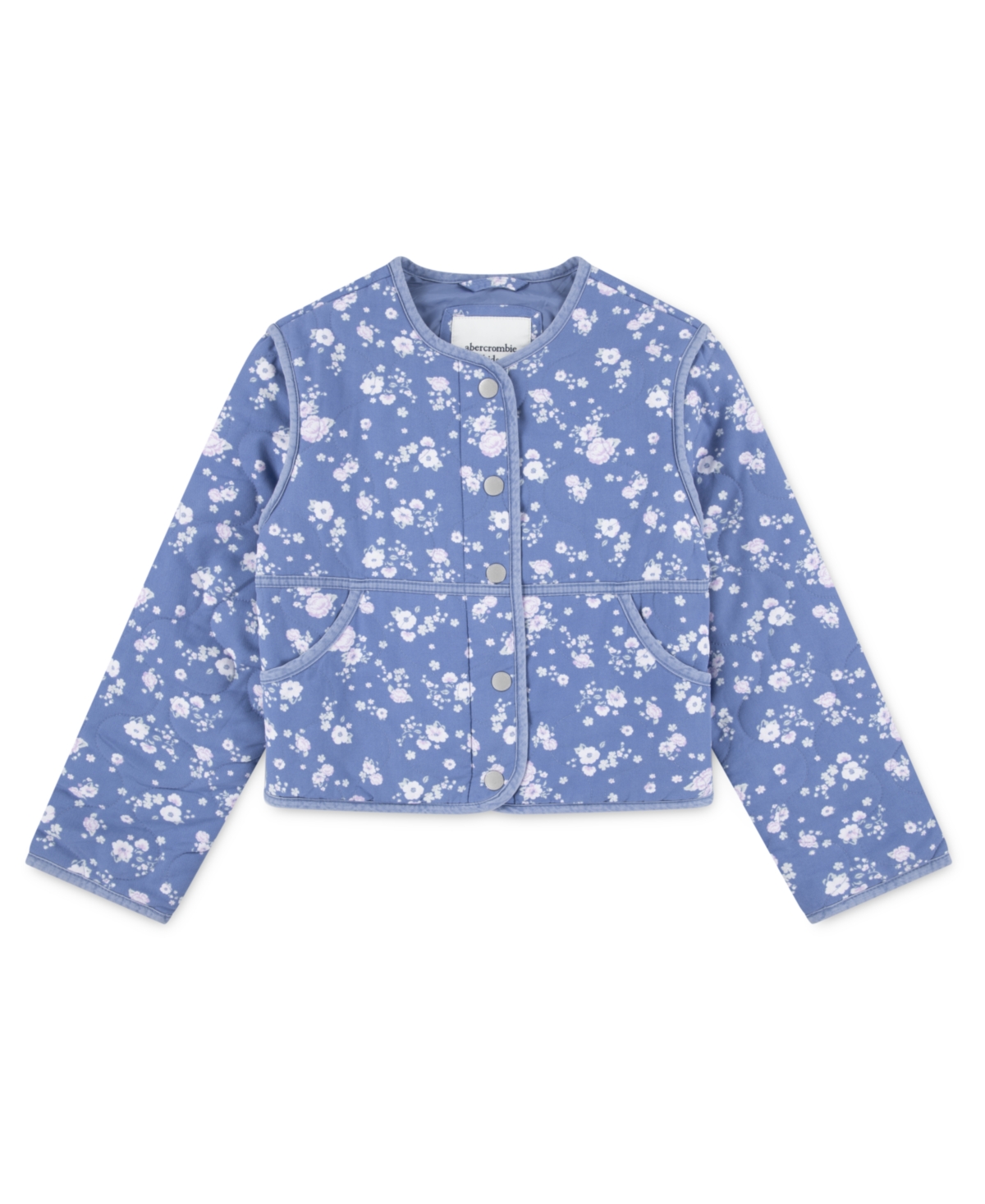 Abercrombie Kids' Girls Quilted Liner Jacket In Blue