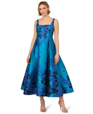 Women's Jacquard Fit & Flare Dress