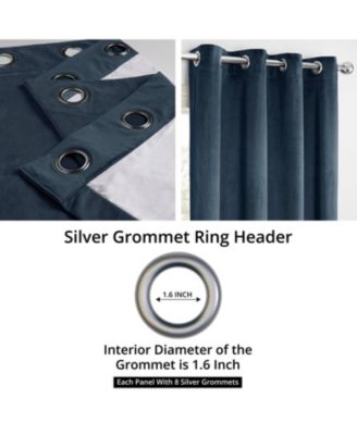 Grommet Signature Velvet Blackout Curtain