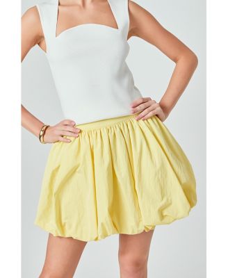 Women's High Waisted Bubble Skirt