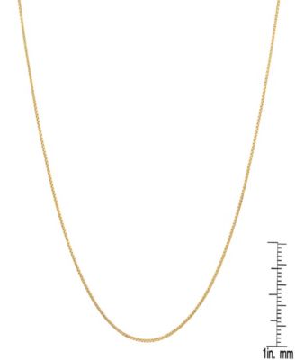 Women's 14K Gold Plated Box Chain Necklace