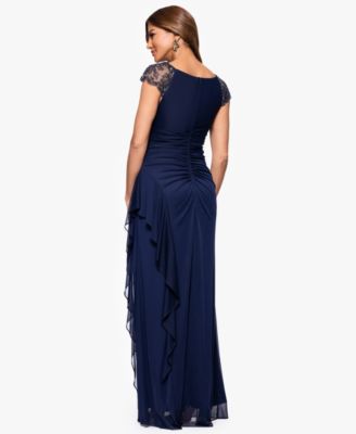 Women's Boat-Neck Long Sheath Dress