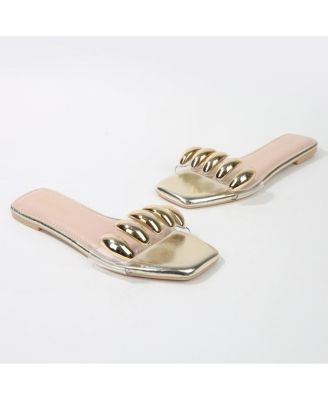 Kiki Embellished Cleat Strap Slides