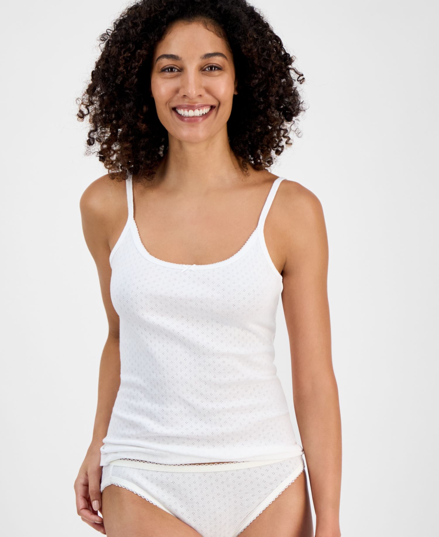 Women's Cotton Pointelle Sleep Tank Top