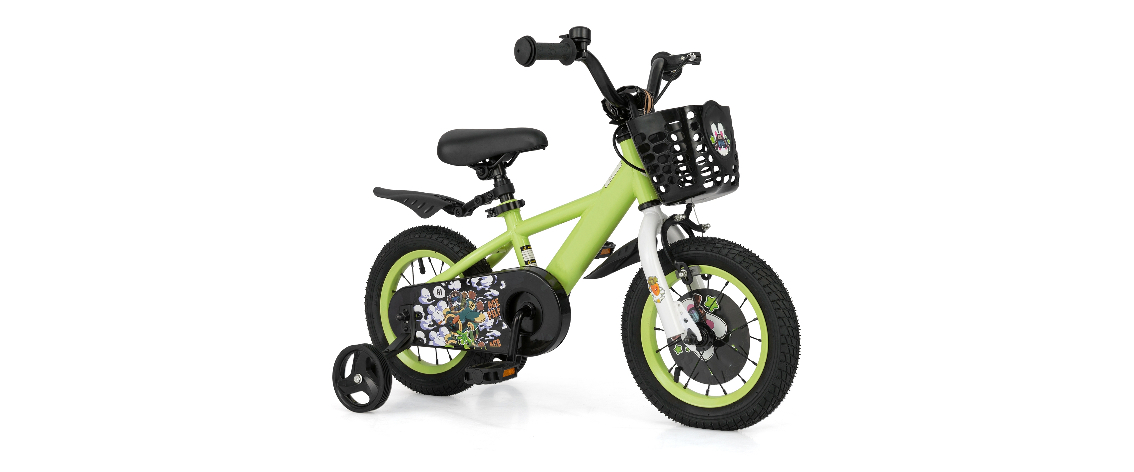 Kids Adjustable Bike with Detachable Training Wheels Safe and Fun Bicycle for Ages 4-8 Years Old